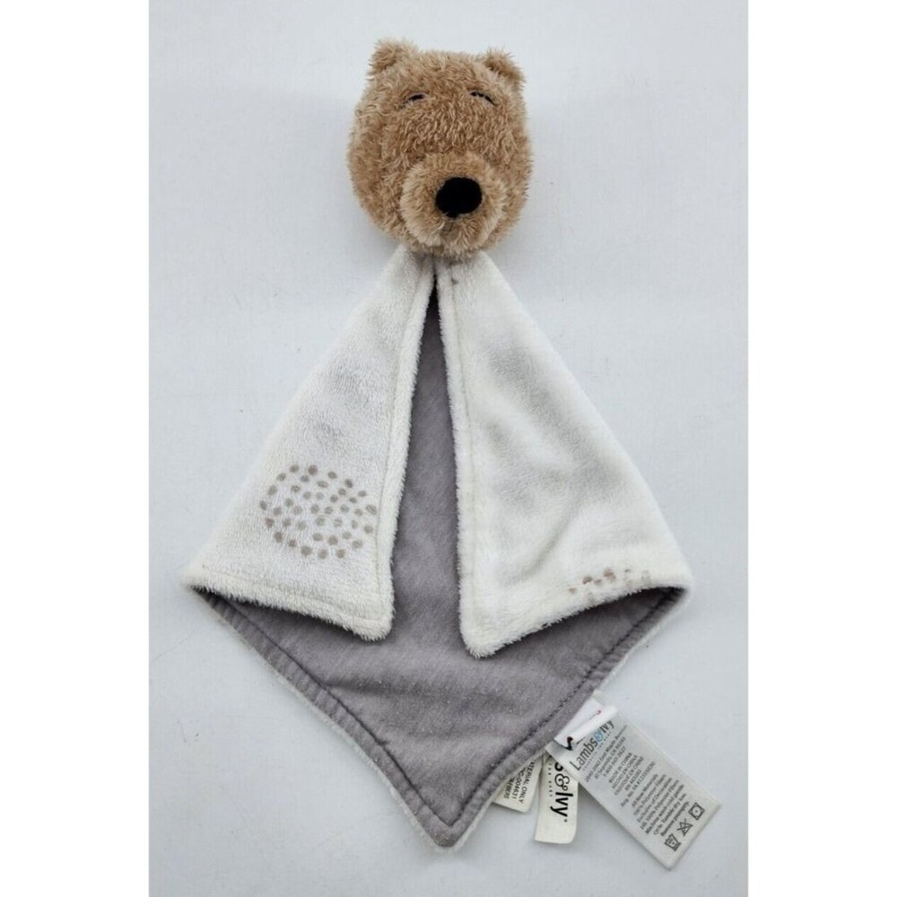 Lambs & Ivy Disney Baby Winnie The Pooh Lovey White / Gray‎ Security Blanket